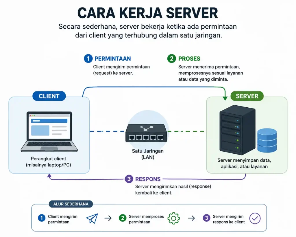 cara kerja server